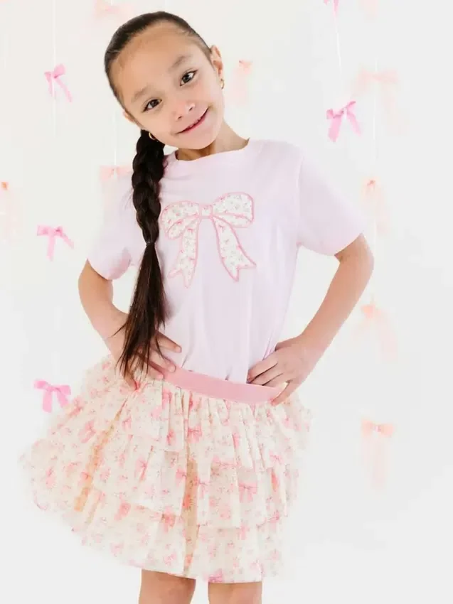 Tutu de pétalos con estampado floral delicado de Sweet Wink