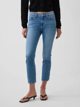 Vaqueros capri de talle bajo