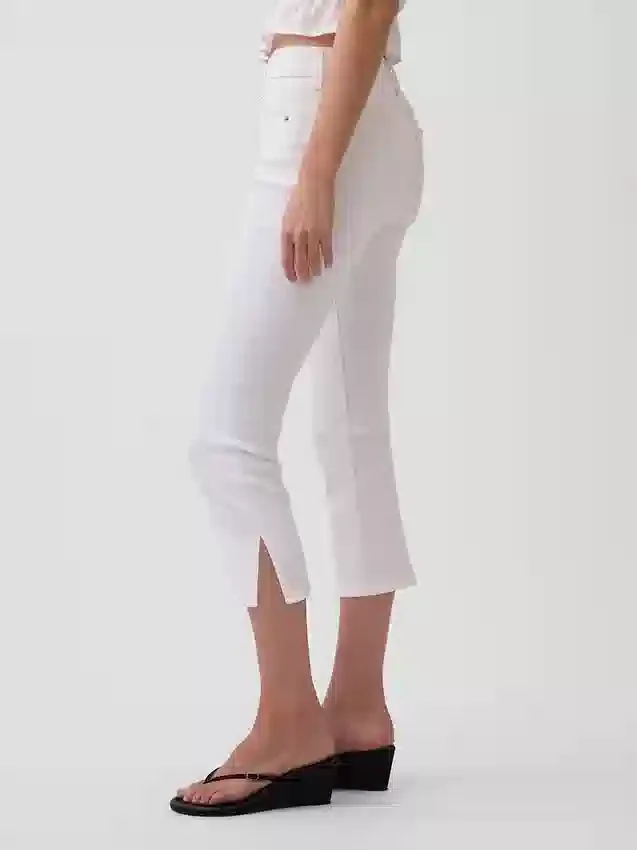 Vaqueros capri de talle bajo