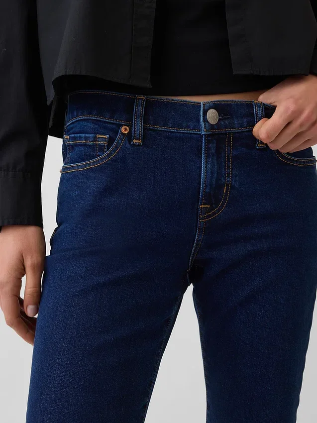 Vaqueros capri de talle bajo