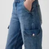 Vaqueros cargo holgados de talle bajo estilo de los 90