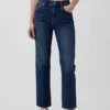 Vaqueros cortos de talle alto, estilo recto y ajustado de los 90