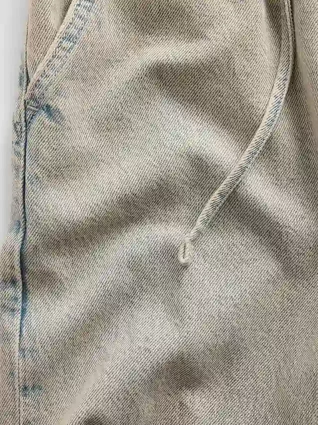 Vaqueros cortos holgados de talle bajo estilo años 90