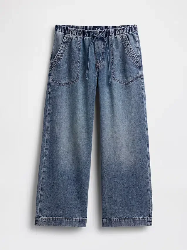 Vaqueros cortos holgados de talle bajo estilo años 90