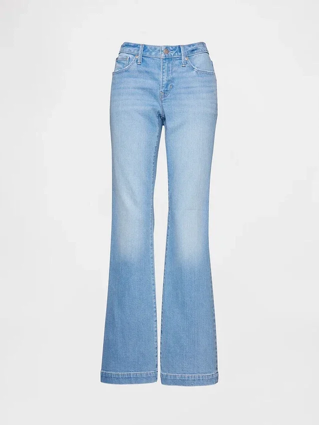 Vaqueros Curvy de talle bajo, largos y ajustados