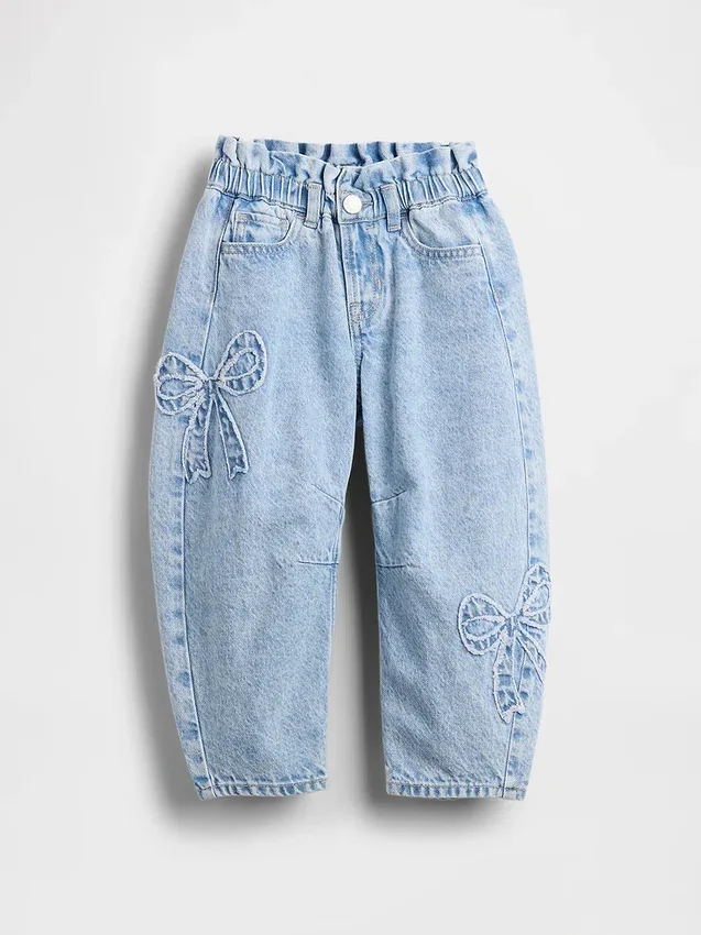 Vaqueros de bebé y niño con lazo y diseño de herradura