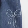 Vaqueros de corte ancho y talle bajo para niños