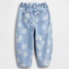 Vaqueros de mezclilla Daisy Horseshoe para bebés y niños pequeños