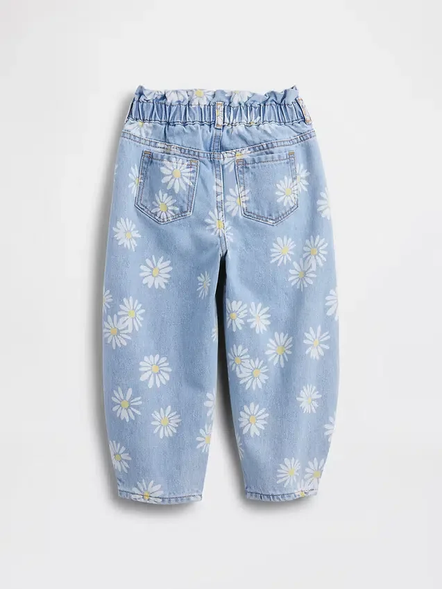 Vaqueros de mezclilla Daisy Horseshoe para bebés y niños pequeños