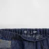 Vaqueros de mezclilla holgados de talle bajo con efecto metalizado para niños