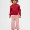 Vaqueros de terciopelo con moño para bebés y niños pequeños