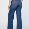Vaqueros de tiro extra alto y pierna ancha