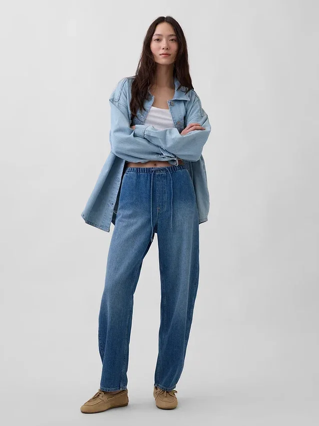 Vaqueros Easy Barrel de talle alto