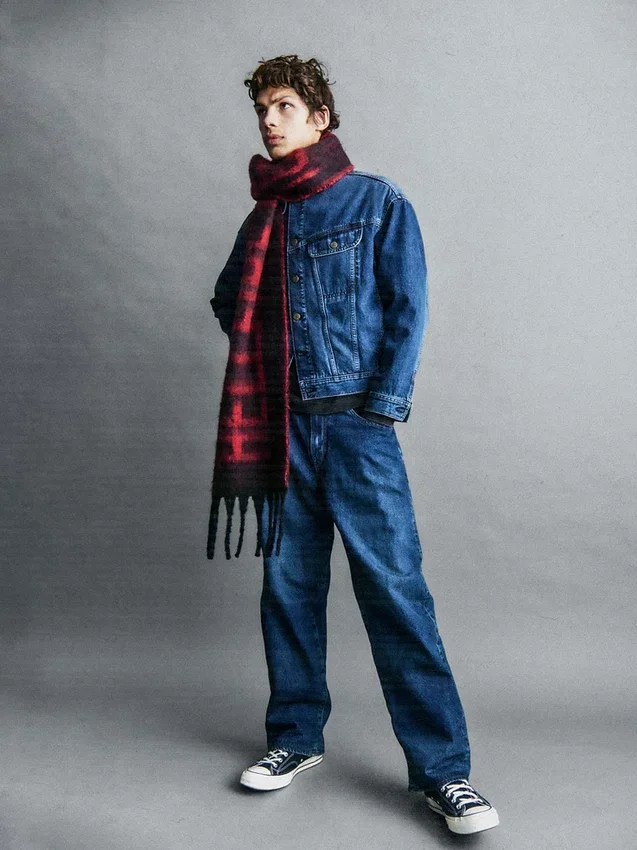 Vaqueros extra holgados con forro de franela para adultos de Stranger Things