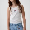 Vaqueros holgados de talle bajo para niños con bordado «I Heart NY»