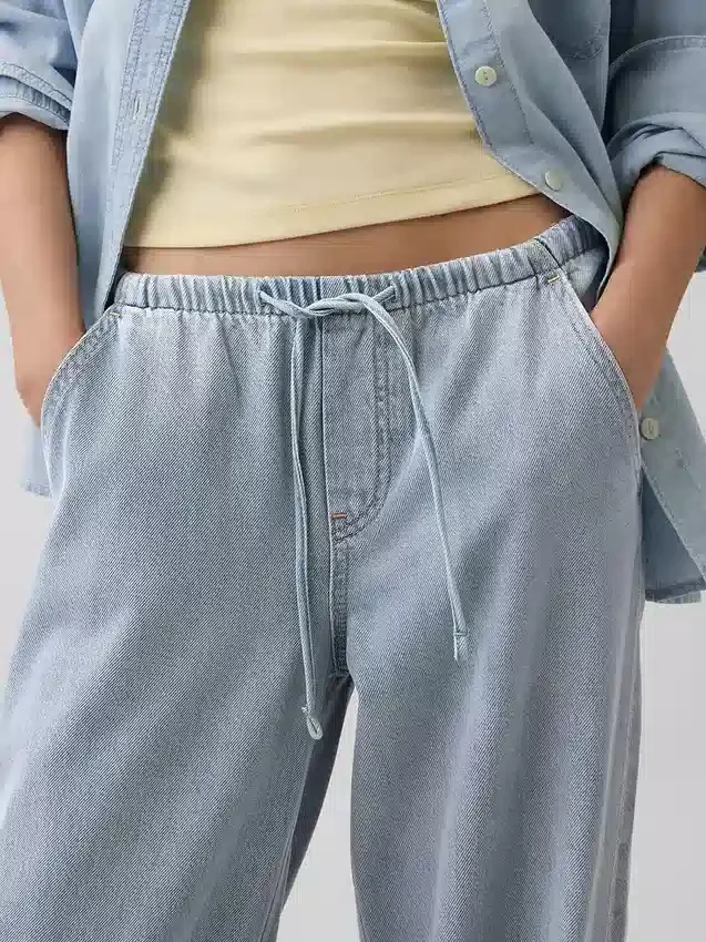 Vaqueros holgados de talle bajo, ultrasuaves y estilo años 90