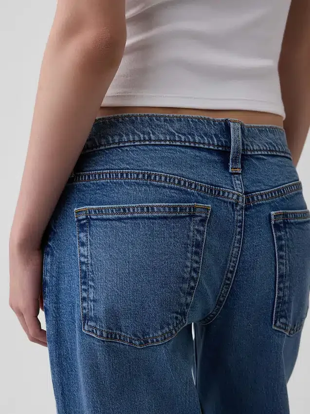 Vaqueros holgados de talle extra bajo estilo de los 90