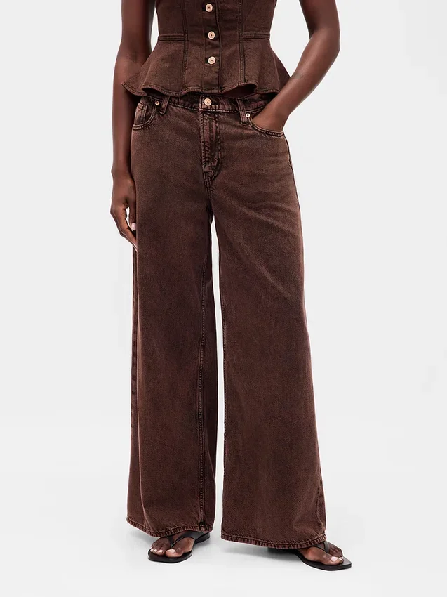 Vaqueros holgados ultrasuaves de talle medio