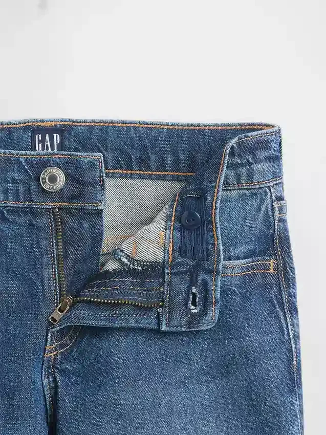 Vaqueros rectos, holgados y de talle bajo para niños