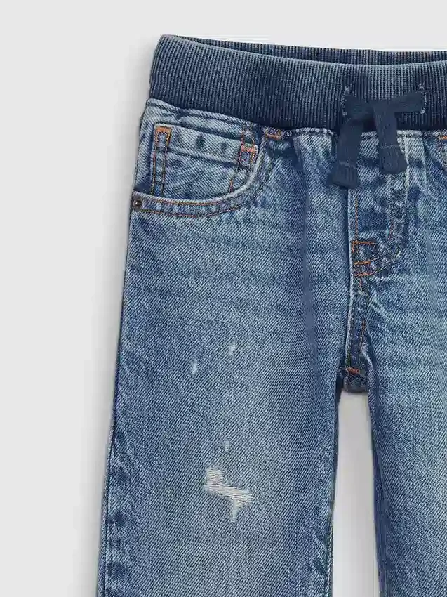 Vaqueros rectos originales sin elástico para bebés y niños pequeños
