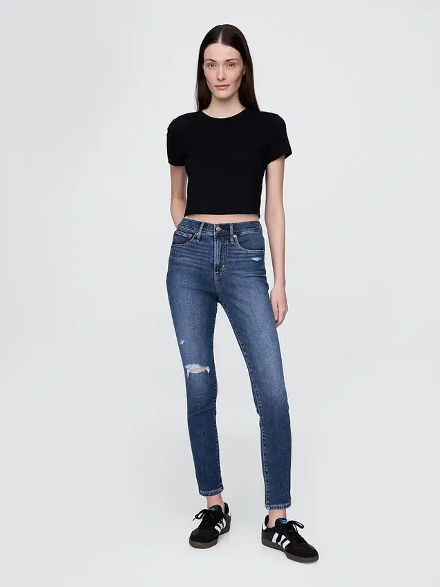 Vaqueros skinny de talle alto