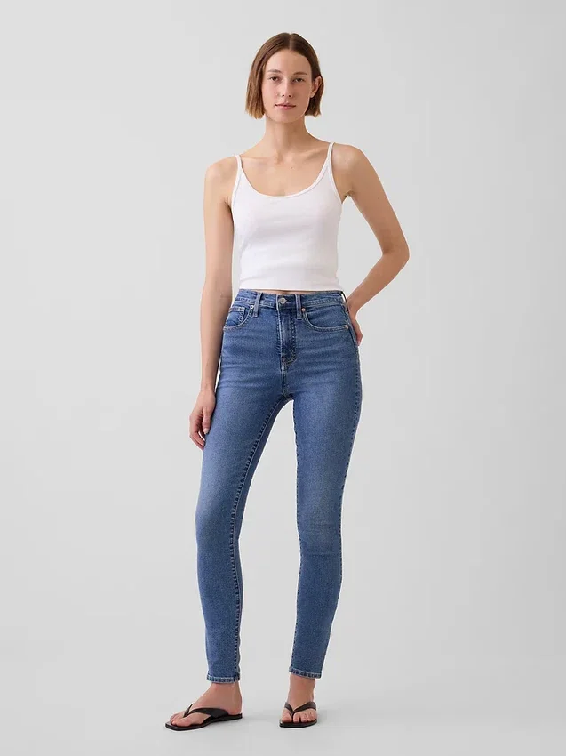 Vaqueros skinny de talle alto