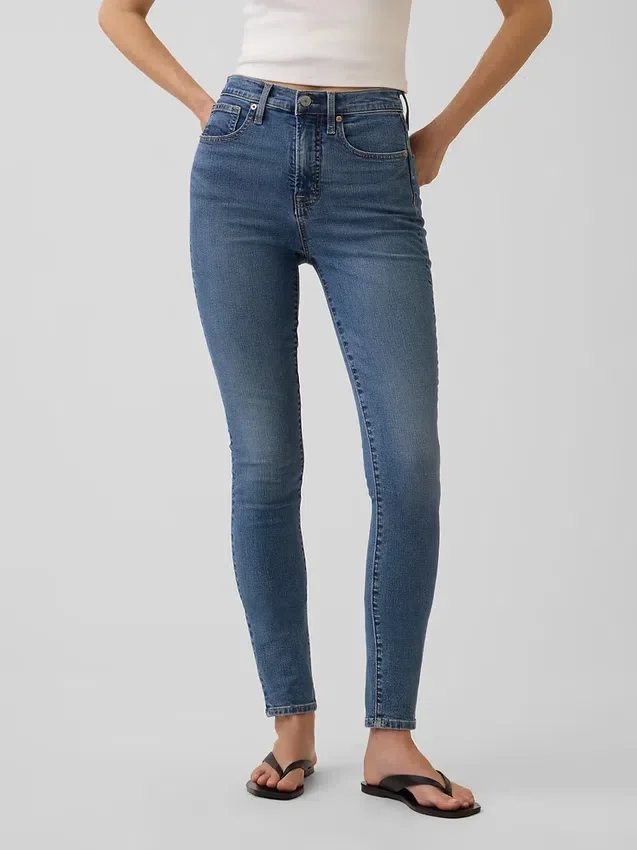 Vaqueros skinny de talle alto
