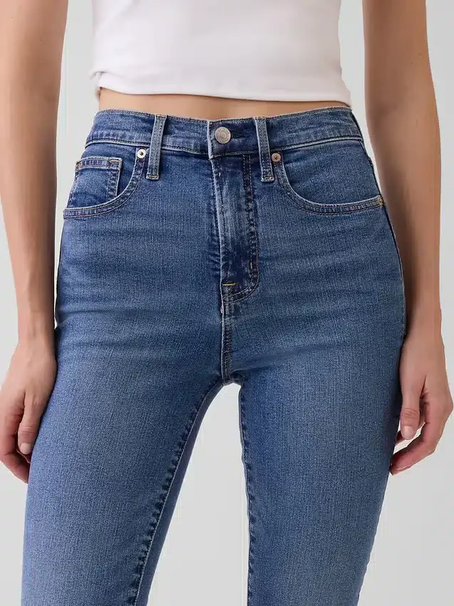 Vaqueros skinny de talle alto