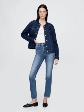 Vaqueros slim vintage de talle alto