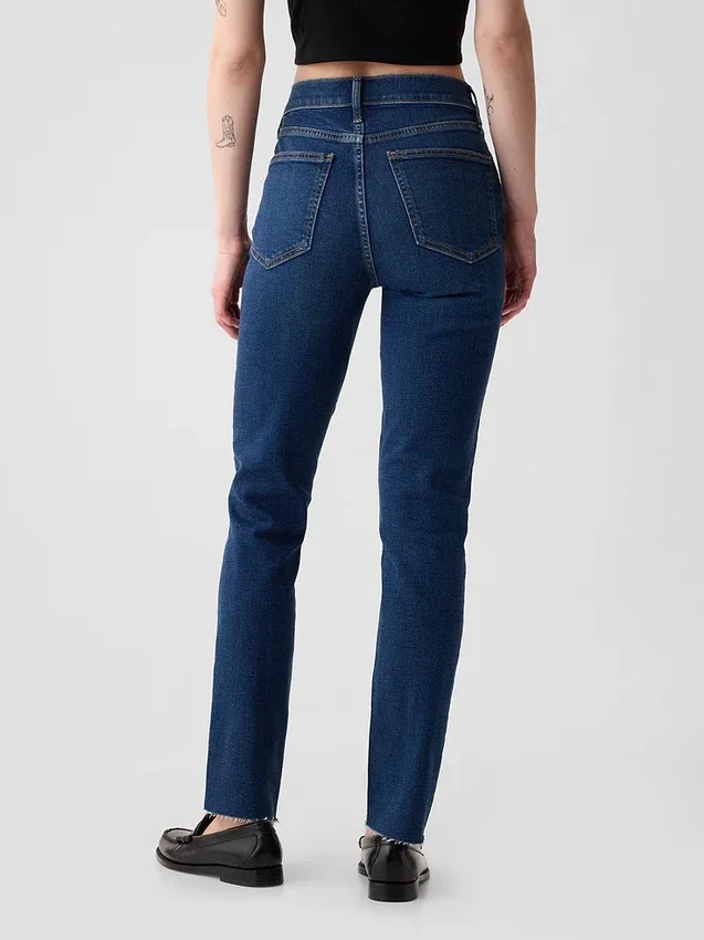 Vaqueros slim vintage de talle alto