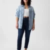 Vaqueros slim vintage de talle alto