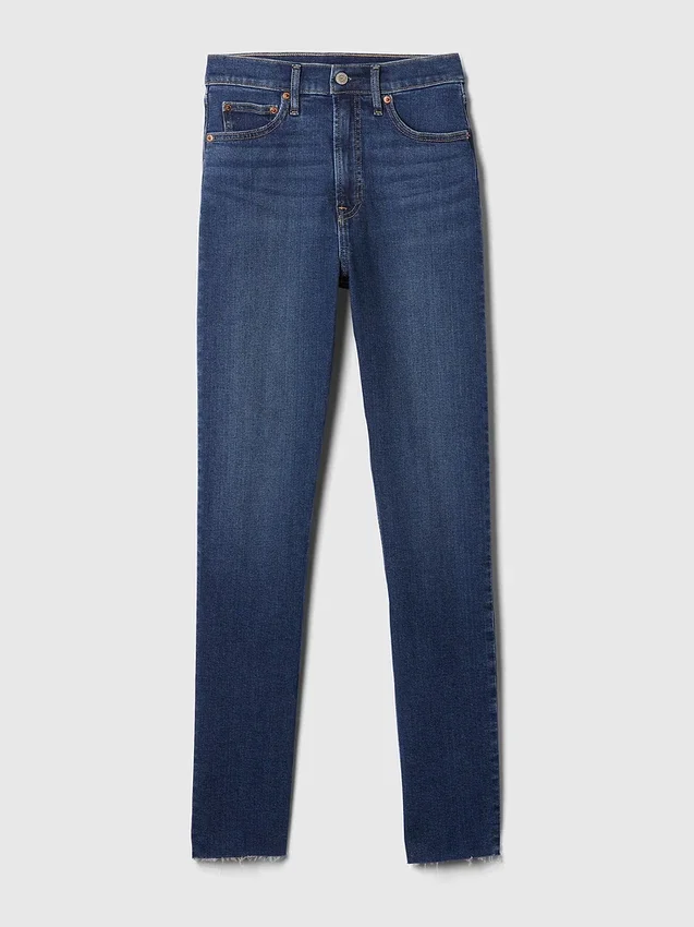 Vaqueros slim vintage de talle alto