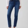 Vaqueros slim vintage de talle medio