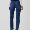 Vaqueros slim vintage de talle medio