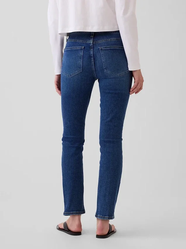 Vaqueros slim vintage de talle medio