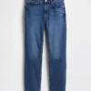 Vaqueros slim vintage de talle medio