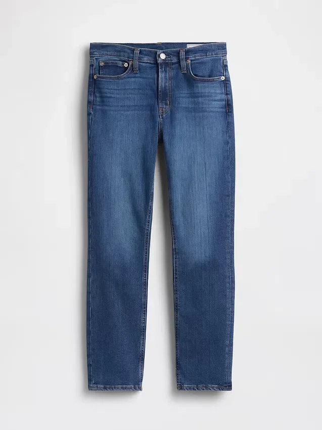 Vaqueros slim vintage de talle medio