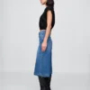 Vaqueros tipo culotte de mezclilla de talle alto