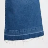 Vaqueros tipo culotte de mezclilla de talle alto
