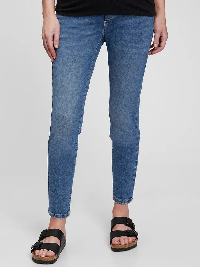 Vaqueros True Skinny de panel completo premamá