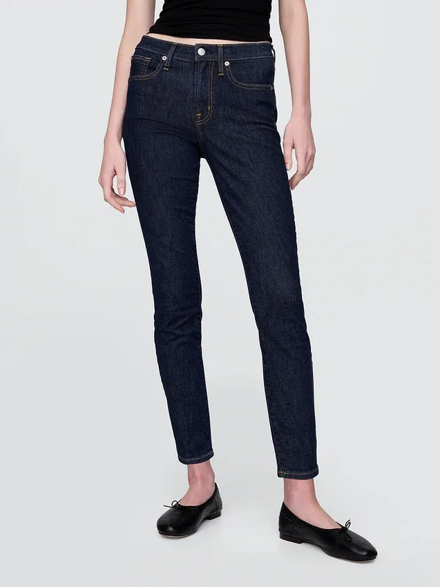 Vaqueros True Skinny de talle medio