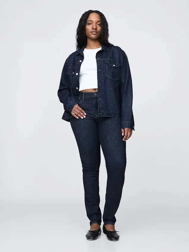 Vaqueros True Skinny de talle medio