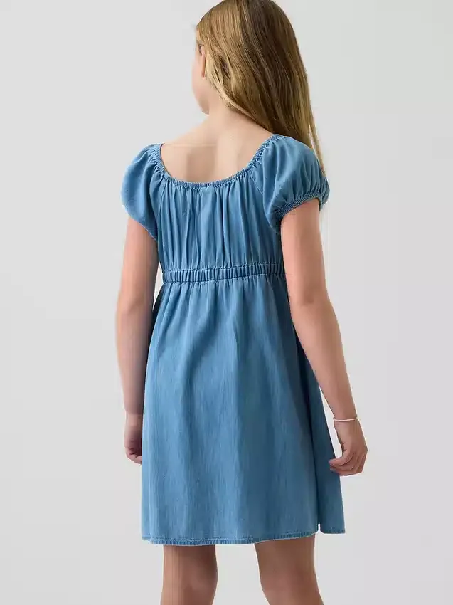Vestido babydoll de mezclilla para niños