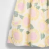 Vestido de gasa de algodón con estampado de girasoles para bebés y niños pequeños