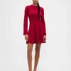 Vestido de jerséu mini elástico CashSoft