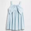 Vestido de mezclilla con moño para bebés y niños