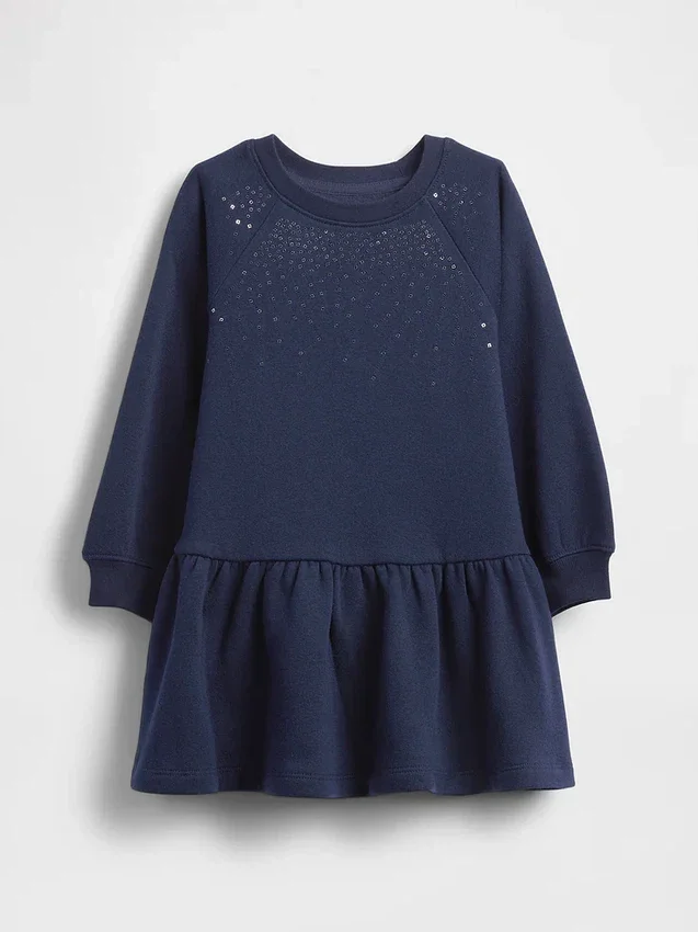 Vestido de sudadera para bebés y niños