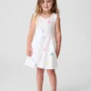 Vestido de tirantes con vuelo para bebés y niños, combinable