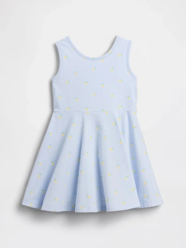 Vestido de tirantes con vuelo para bebés y niños, combinable