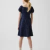 Vestido infantil con fruncidos